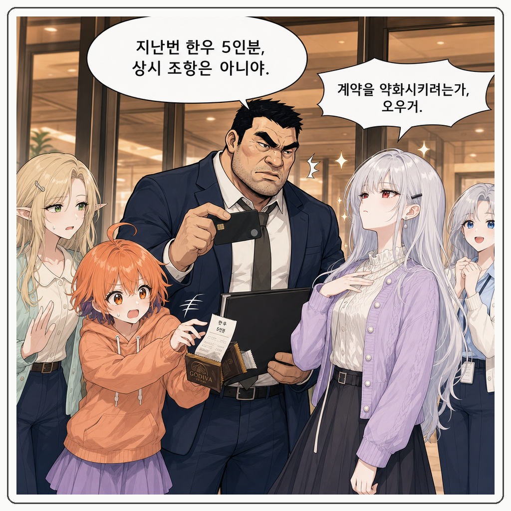 171화: 부장님의 적당히 계약서 (부제: 한우 5인분은 상시 조항이 아닙니다) 002컷