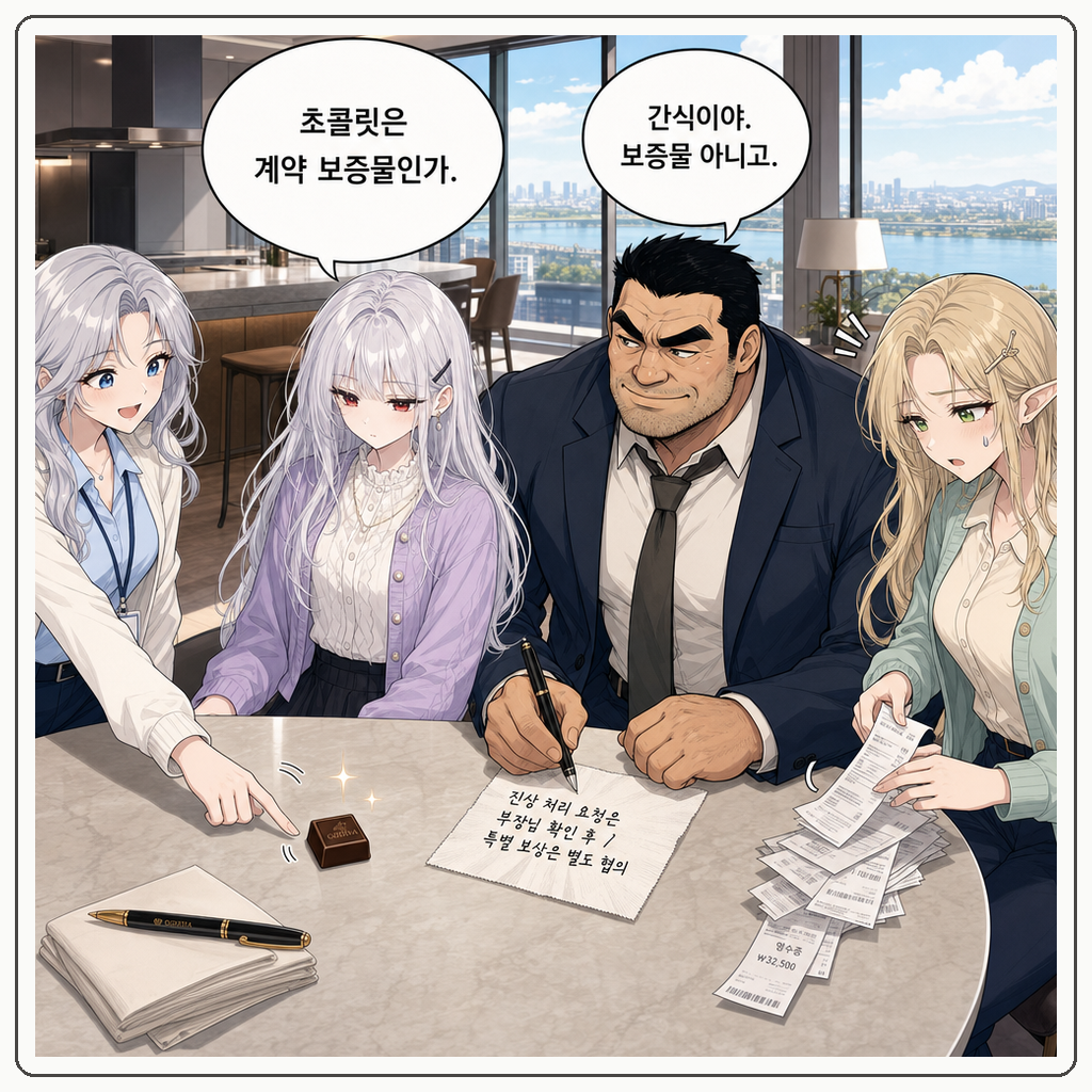 171화: 부장님의 적당히 계약서 (부제: 한우 5인분은 상시 조항이 아닙니다) 005컷