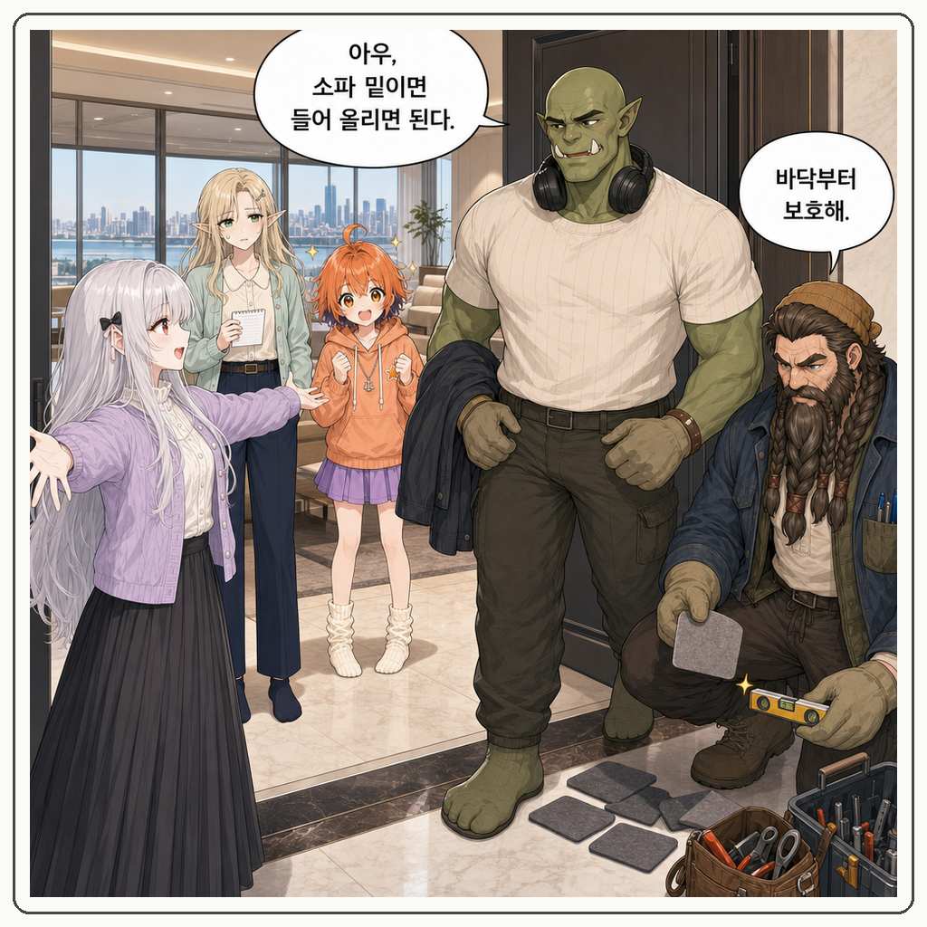 172화: 소파 밑 왕국 구조대 (부제: 리모컨은 고대 유물이 아닙니다) 002컷