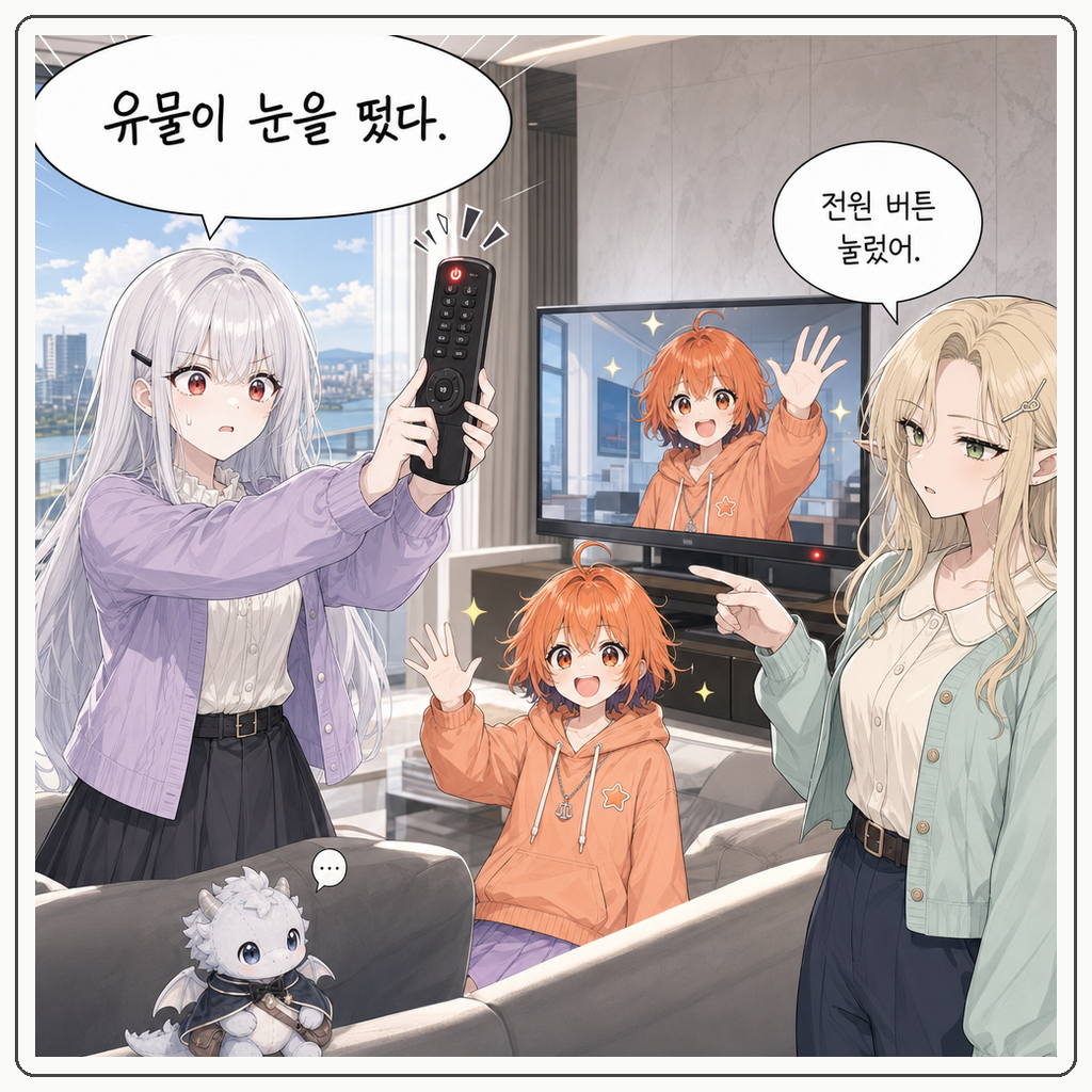 172화: 소파 밑 왕국 구조대 (부제: 리모컨은 고대 유물이 아닙니다) 006컷