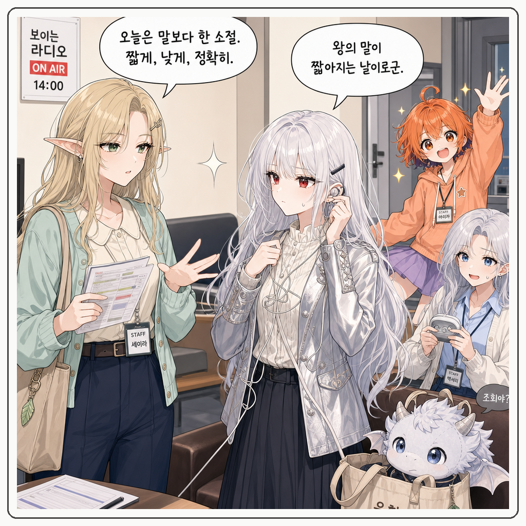 174화: 보이는 라디오의 작은 숨 (부제: 라이브는 왕실 조회가 아닙니다) 001컷