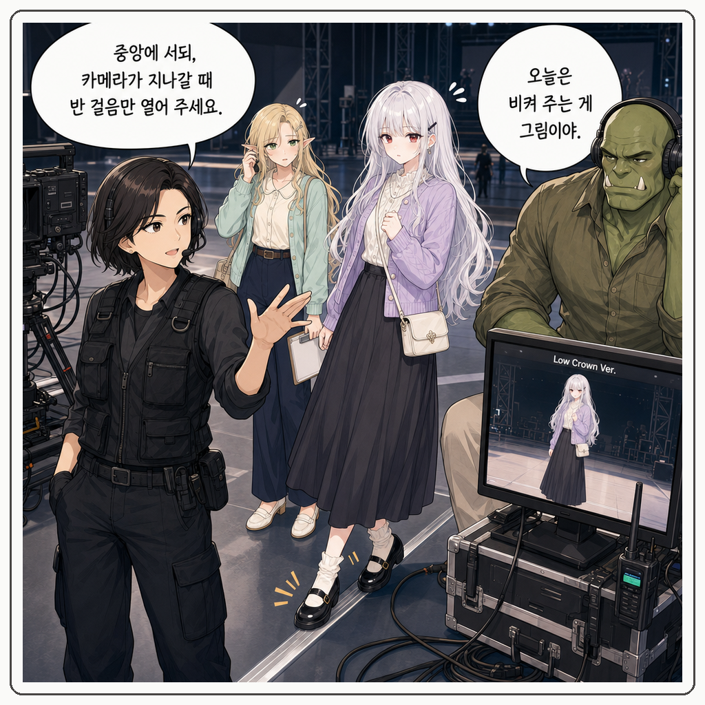 175화: 리허설의 은색 표시선 (부제: 무대 중앙은 왕좌가 아닙니다) 002컷
