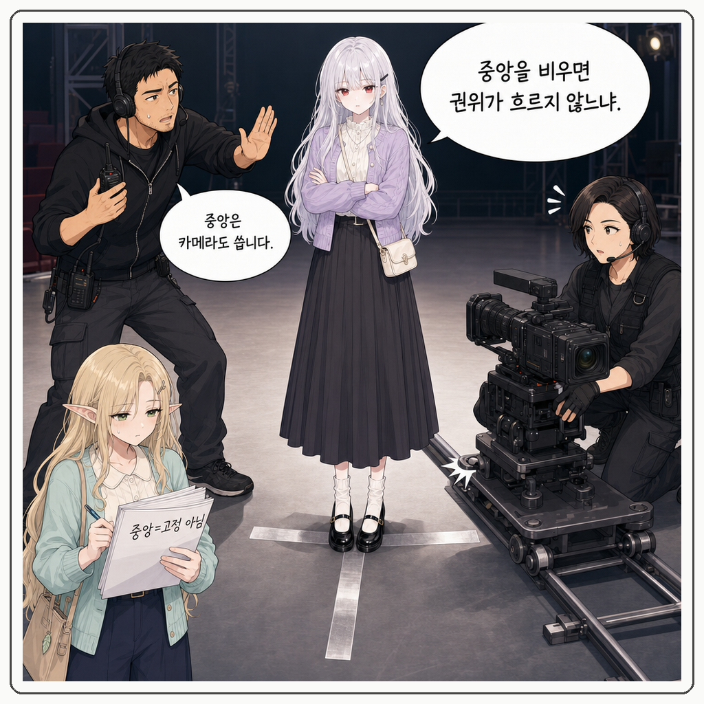 175화: 리허설의 은색 표시선 (부제: 무대 중앙은 왕좌가 아닙니다) 003컷