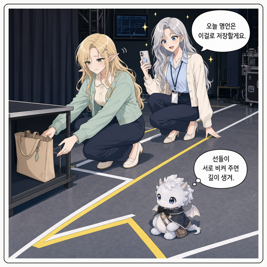 175화: 리허설의 은색 표시선 (부제: 무대 중앙은 왕좌가 아닙니다) 004컷
