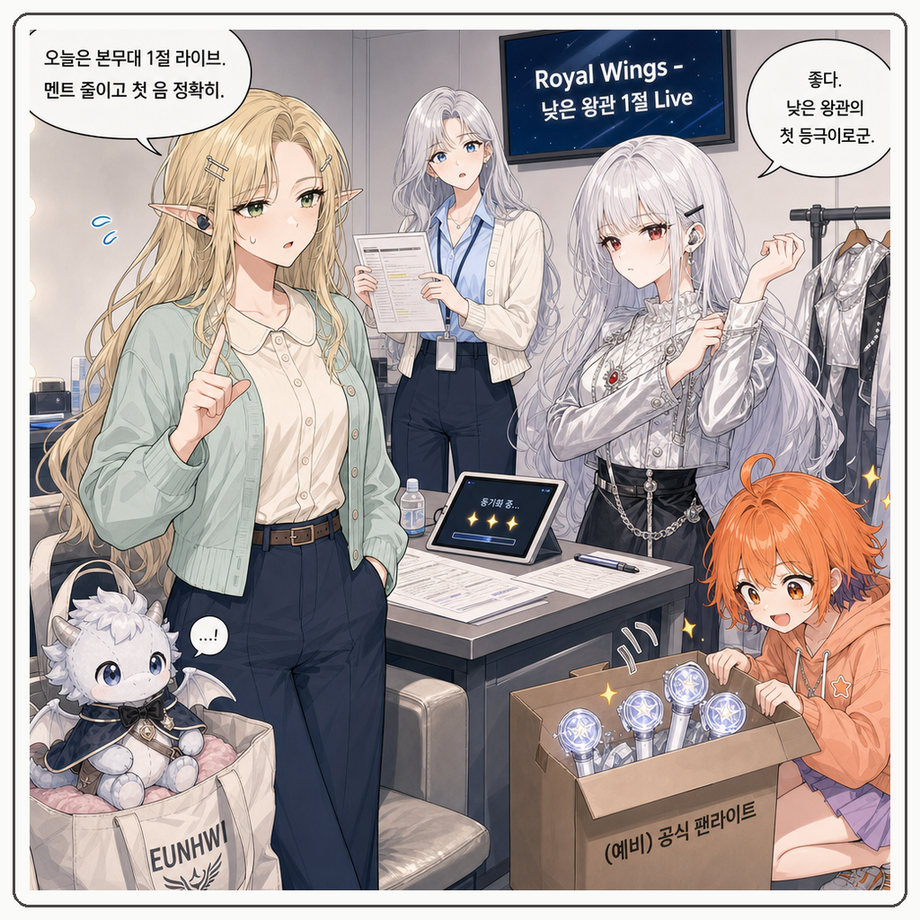 176화: 응원봉이 먼저 박자를 잡았다 (부제: 팬라이트는 왕실 등대가 아닙니다) 001컷