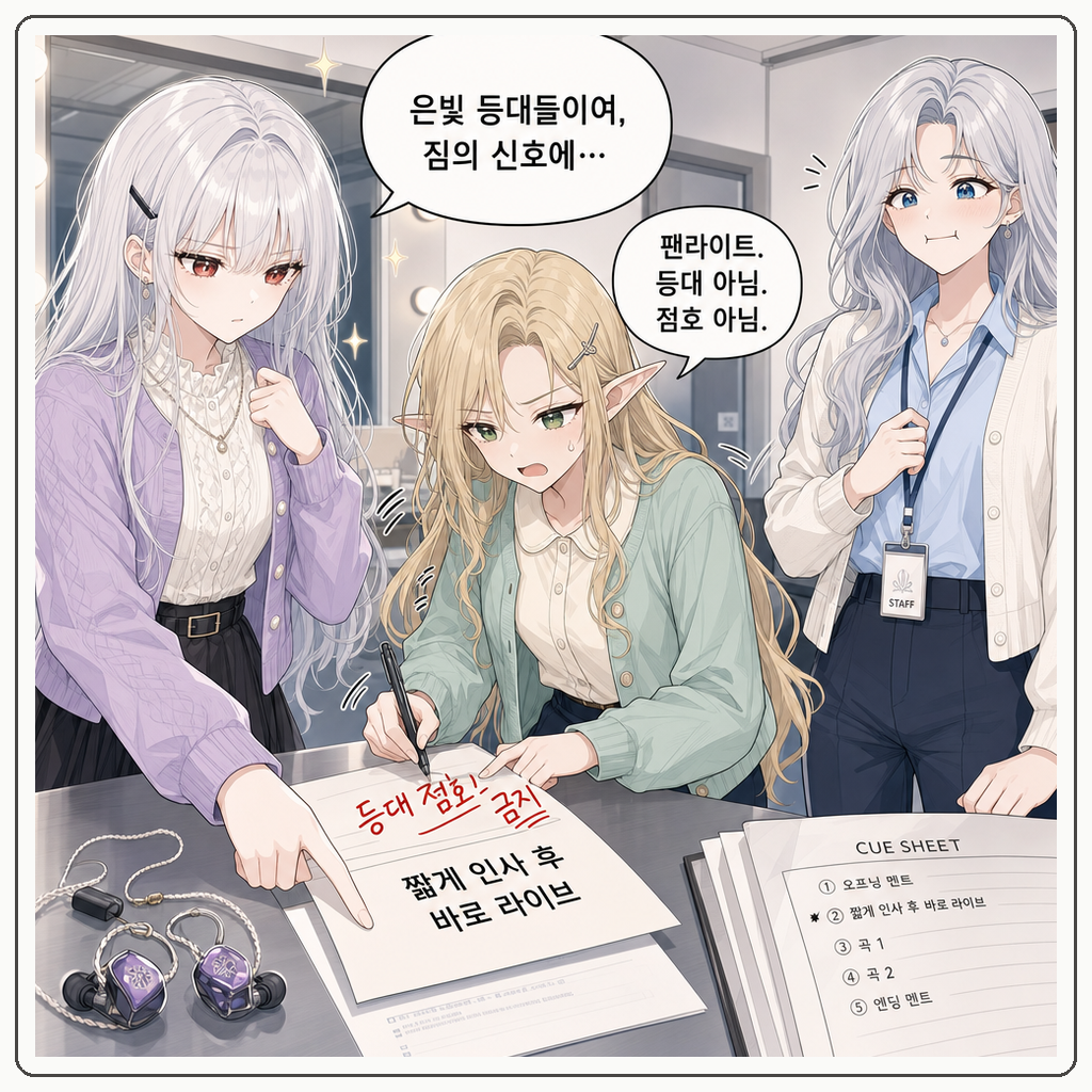 176화: 응원봉이 먼저 박자를 잡았다 (부제: 팬라이트는 왕실 등대가 아닙니다) 003컷