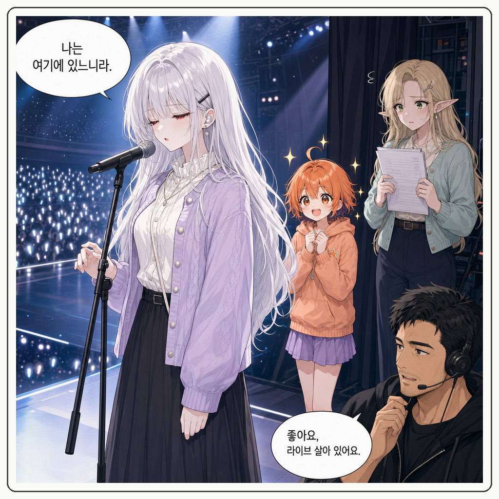 176화: 응원봉이 먼저 박자를 잡았다 (부제: 팬라이트는 왕실 등대가 아닙니다) 005컷