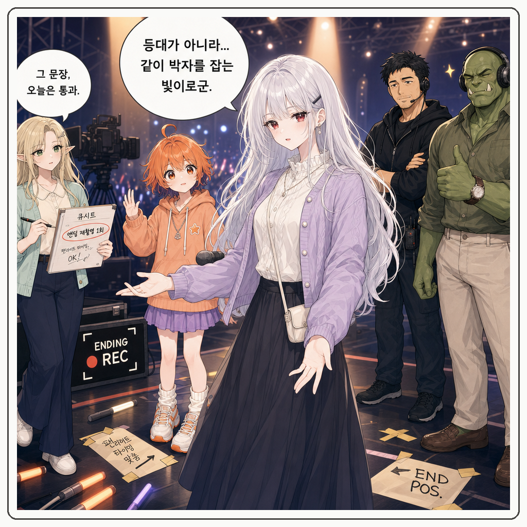 176화: 응원봉이 먼저 박자를 잡았다 (부제: 팬라이트는 왕실 등대가 아닙니다) 009컷