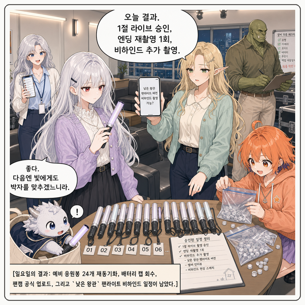176화: 응원봉이 먼저 박자를 잡았다 (부제: 팬라이트는 왕실 등대가 아닙니다) 010컷