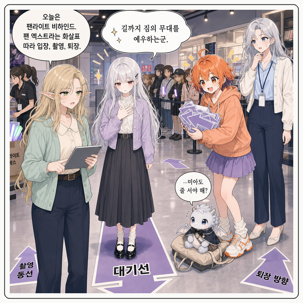 177화: 화살표가 팬을 먼저 안내했다 (부제: 바닥 동선은 왕실 순례길이 아닙니다) 001컷
