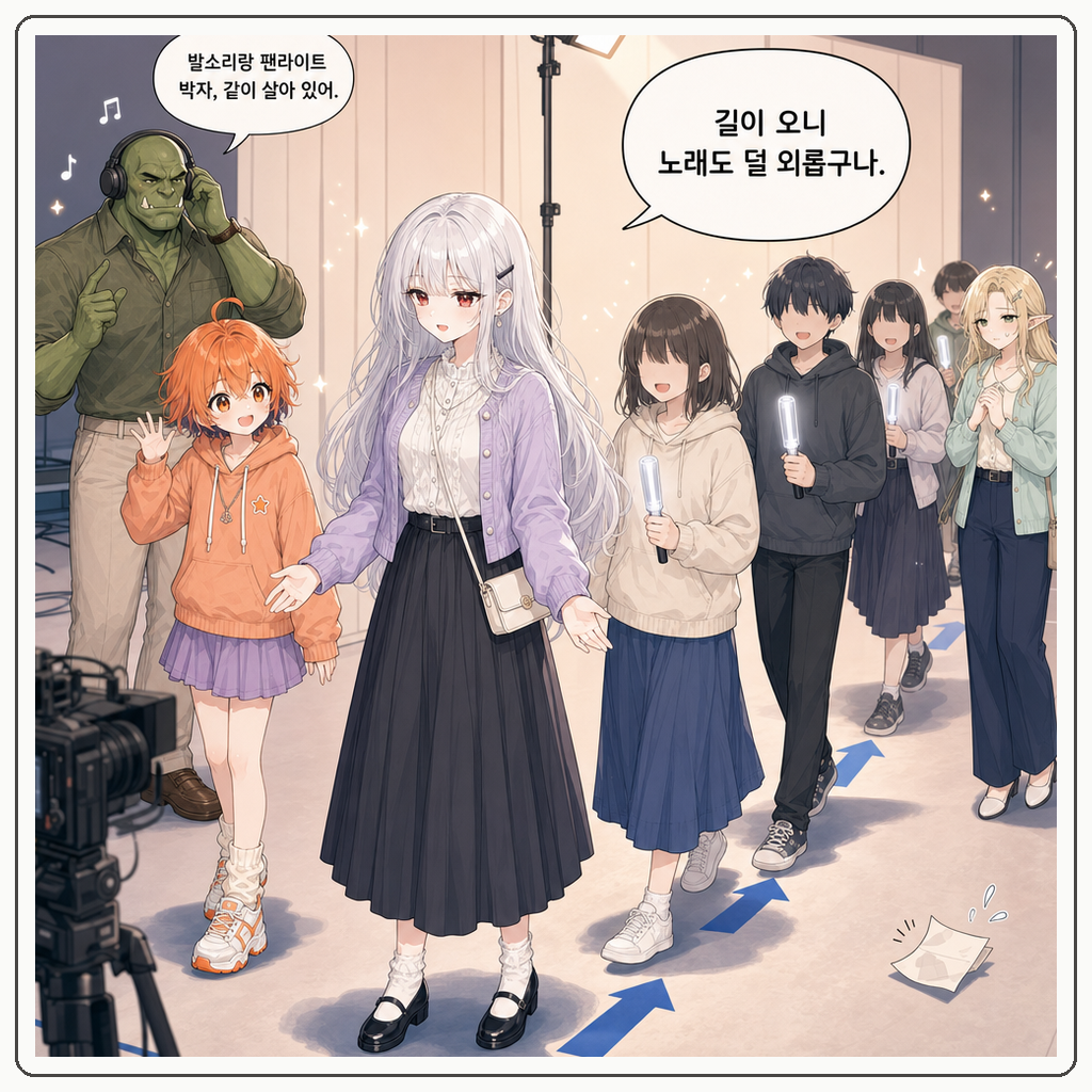 177화: 화살표가 팬을 먼저 안내했다 (부제: 바닥 동선은 왕실 순례길이 아닙니다) 005컷