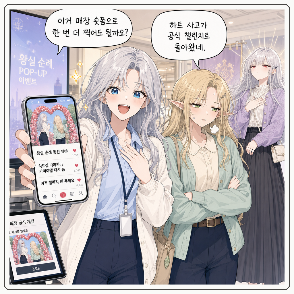 177화: 화살표가 팬을 먼저 안내했다 (부제: 바닥 동선은 왕실 순례길이 아닙니다) 008컷