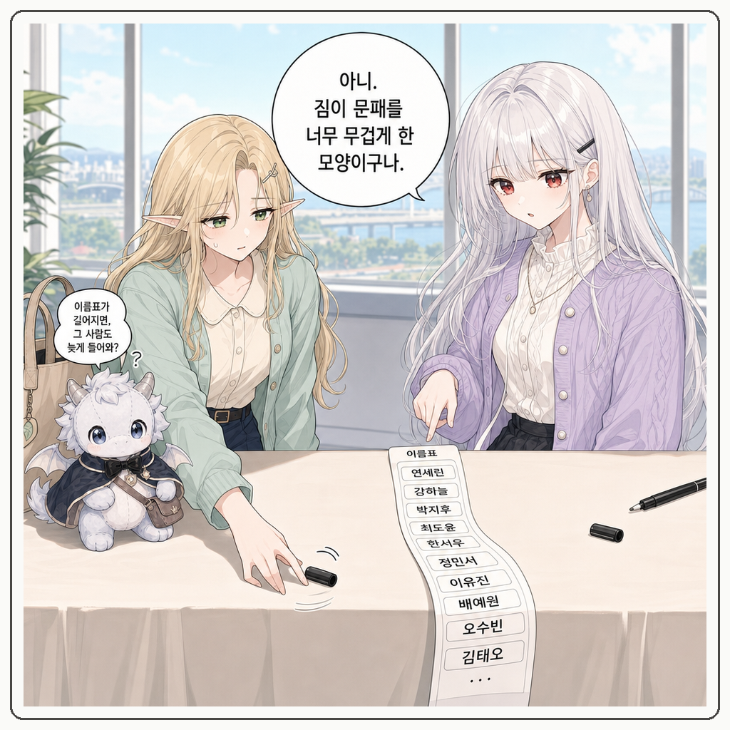 178화: 이름표가 먼저 노래했다 (부제: 팬 이름은 왕실 호칭표가 아닙니다) 004컷