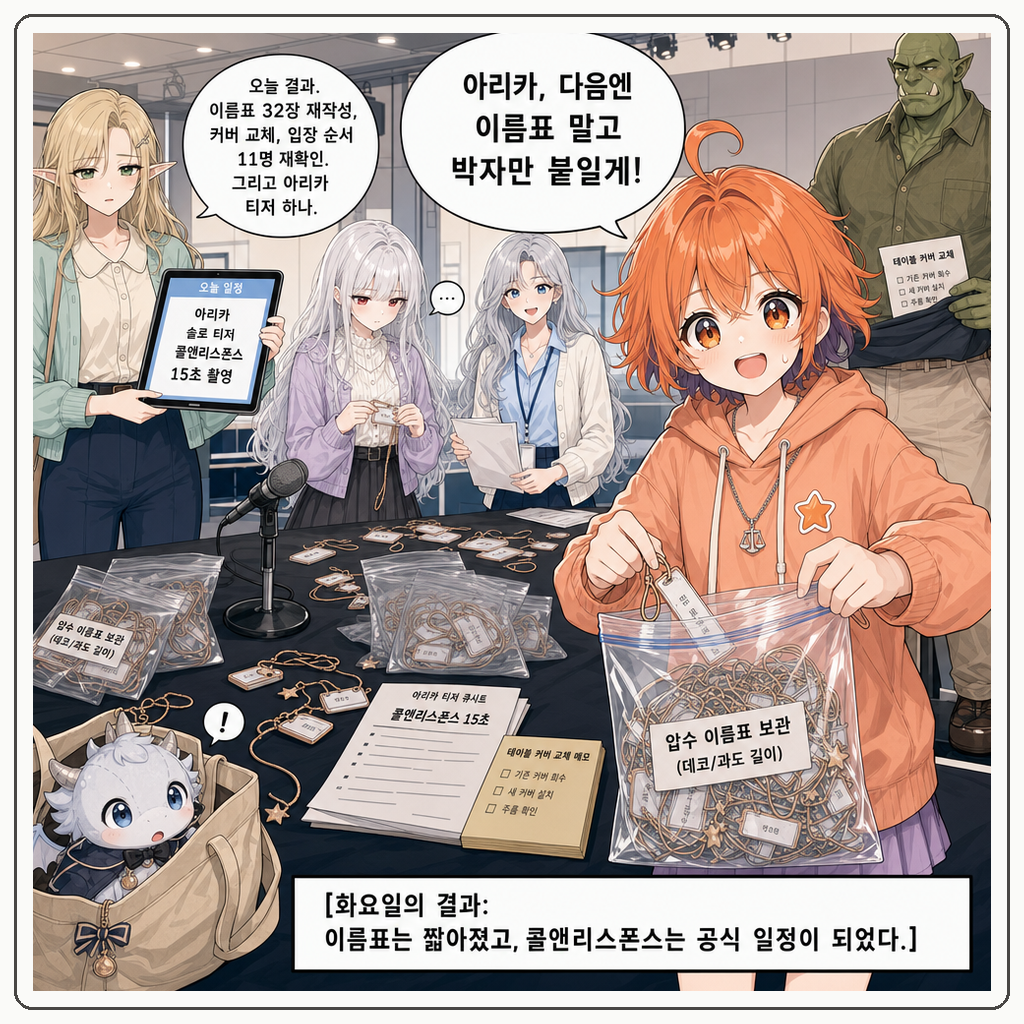 178화: 이름표가 먼저 노래했다 (부제: 팬 이름은 왕실 호칭표가 아닙니다) 010컷