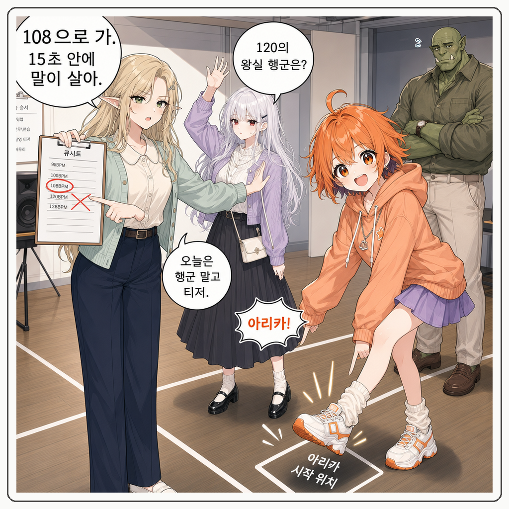 179화: 발끝이 먼저 박자를 붙였다 (부제: 클릭 트랙은 왕실 박수대가 아닙니다) 003컷
