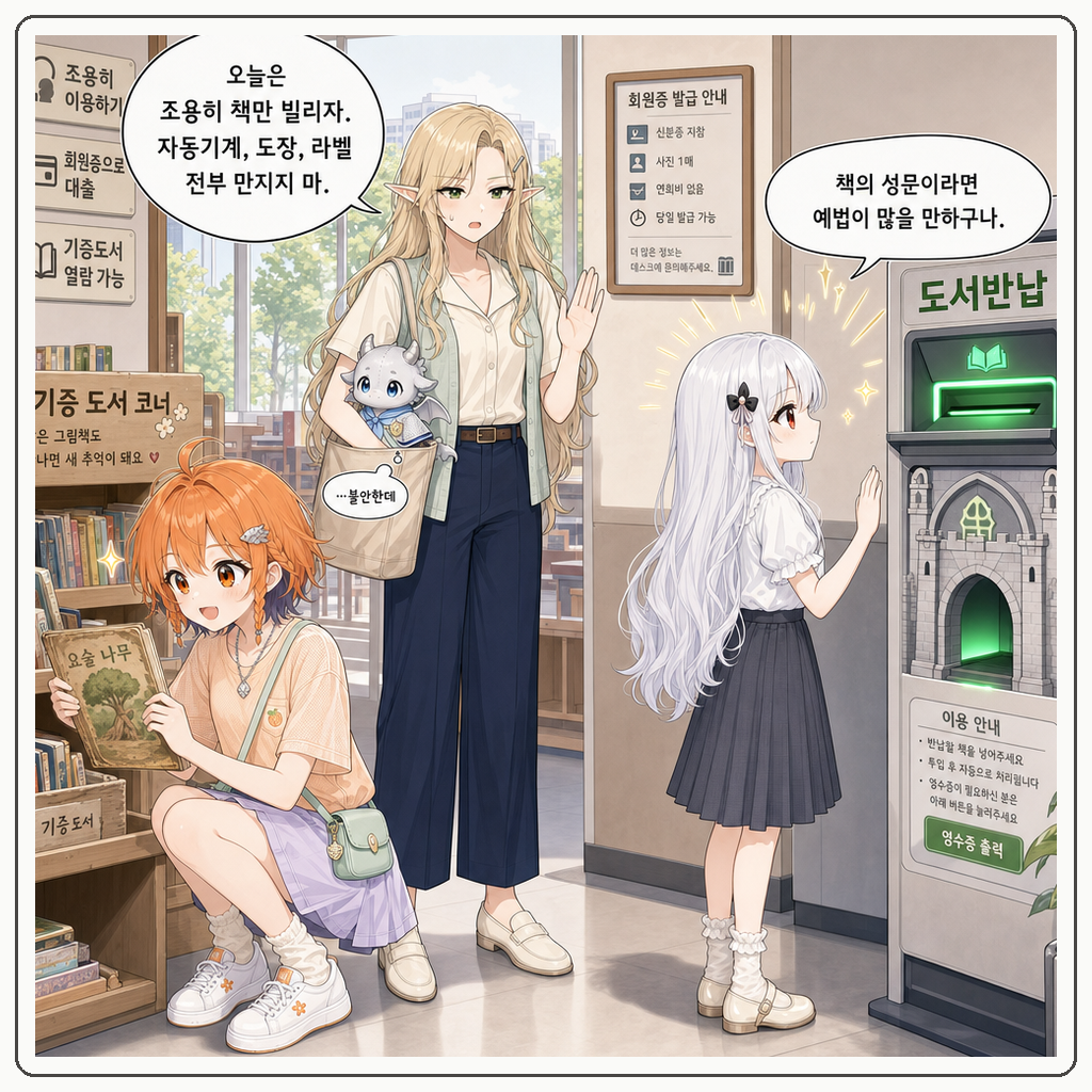 180화: 반납함이 먼저 이름을 불렀다 (부제: 도서관 카드는 왕실 출입패가 아닙니다) 001컷