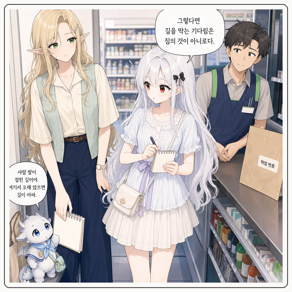 185화: 편의점 줄이 먼저 두 박자를 셌다 (부제: 챌린지는 계산대에서 멈추면 안 됩니다) 004컷