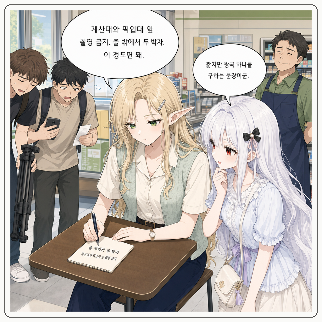 185화: 편의점 줄이 먼저 두 박자를 셌다 (부제: 챌린지는 계산대에서 멈추면 안 됩니다) 005컷