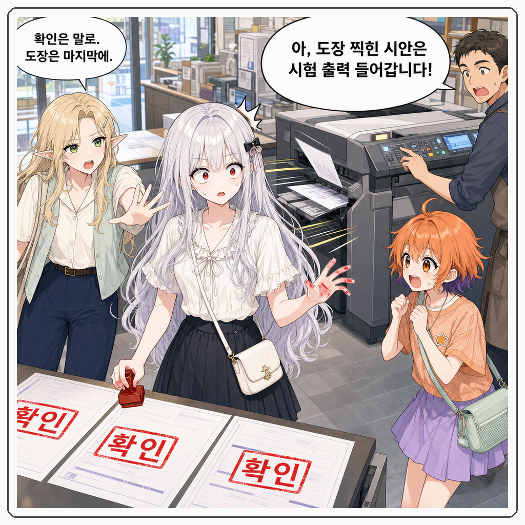 186화: 인쇄소가 먼저 길을 접었다 (부제: 시안 확인 도장은 주문 버튼이 아닙니다) 006컷