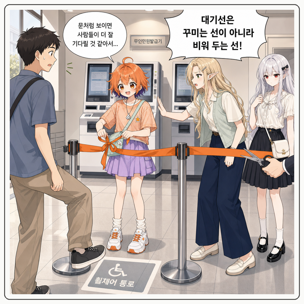 187화: 발급기가 먼저 두 박자를 말했다 (부제: 음성 안내는 왕실 나팔이 아닙니다) 006컷