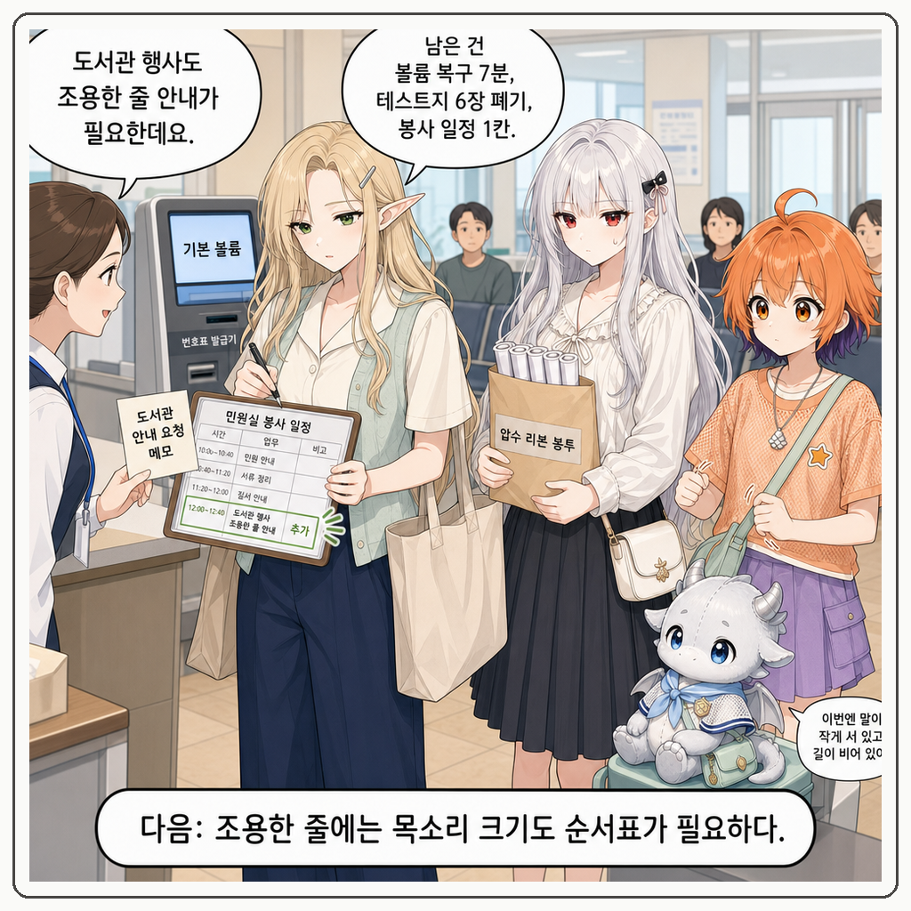 187화: 발급기가 먼저 두 박자를 말했다 (부제: 음성 안내는 왕실 나팔이 아닙니다) 010컷