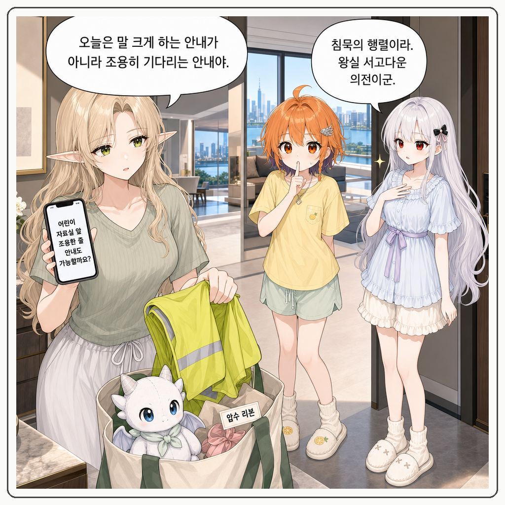 188화: 책수레가 먼저 두 박자를 멈췄다 (부제: 도서관 줄은 왕실 행렬이 아닙니다) 001컷