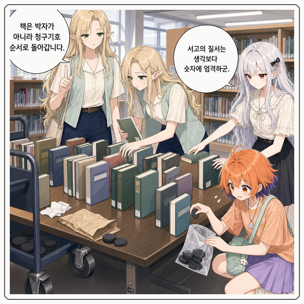188화: 책수레가 먼저 두 박자를 멈췄다 (부제: 도서관 줄은 왕실 행렬이 아닙니다) 007컷