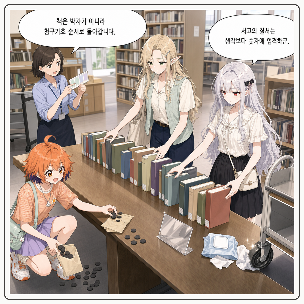 188화: 책수레가 먼저 두 박자를 멈췄다 (부제: 도서관 줄은 왕실 행렬이 아닙니다) 008컷
