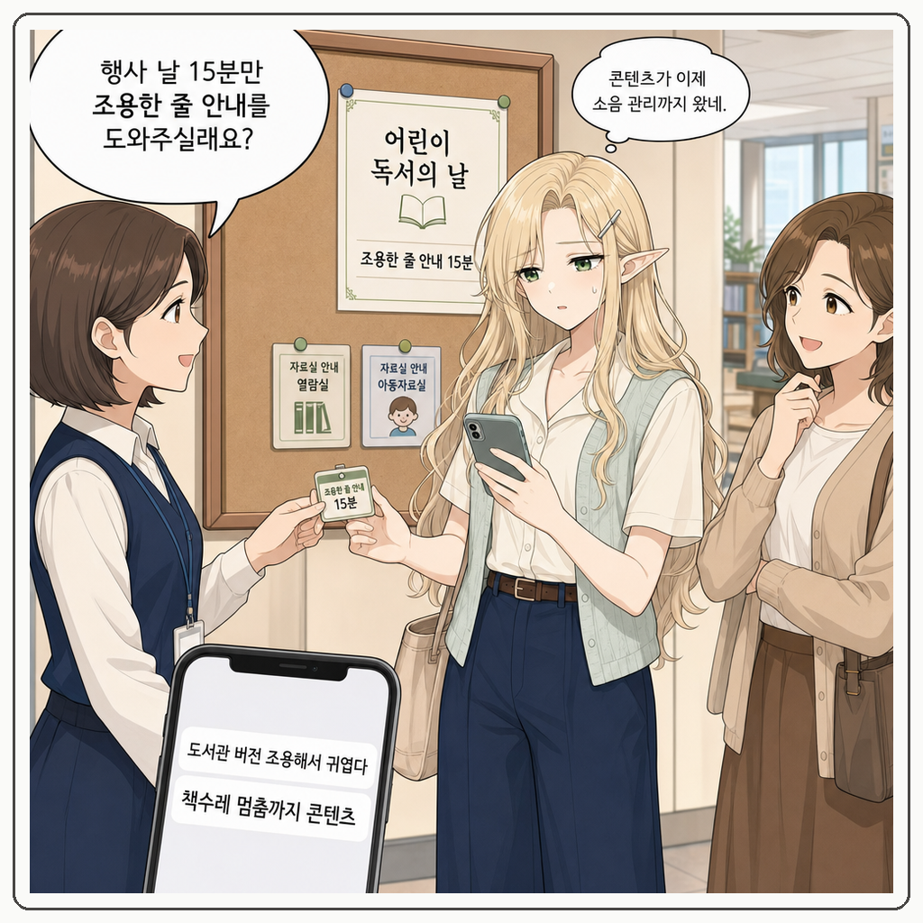 188화: 책수레가 먼저 두 박자를 멈췄다 (부제: 도서관 줄은 왕실 행렬이 아닙니다) 010컷
