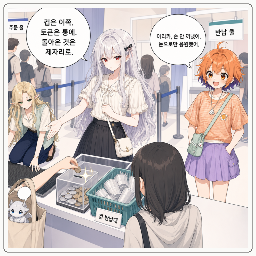 190화: 보증금 토큰이 먼저 돌아왔다 (부제: 다회용 컵은 왕실 공물권이 아닙니다) 016컷