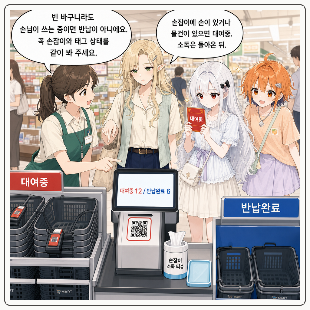 191화: 장바구니가 아직 빌림 중이었다 (부제: 빈 손잡이도 주인이 있을 수 있습니다) 004컷