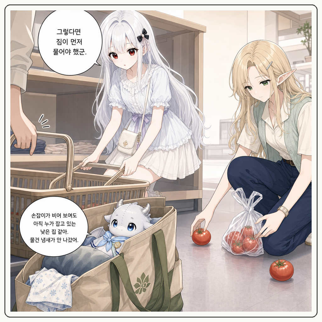 191화: 장바구니가 아직 빌림 중이었다 (부제: 빈 손잡이도 주인이 있을 수 있습니다) 007컷