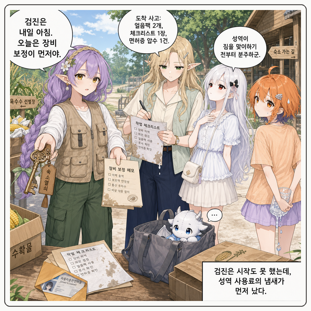 192화: 여름이라 다시 시골로 간다 (부제: 면허증은 고속도로 휴게소에서 꺼내지 마세요) 010컷
