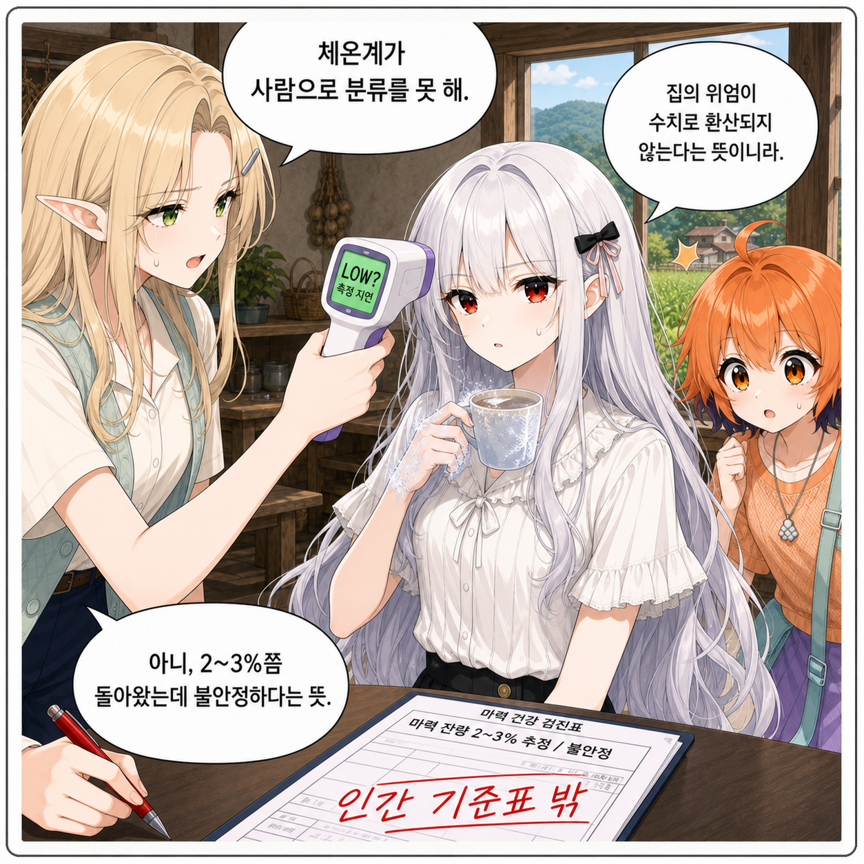193화: 인간 기준표 밖의 아침 검진 (부제: 회복 3%도 포장 테이프를 얼립니다) 002컷