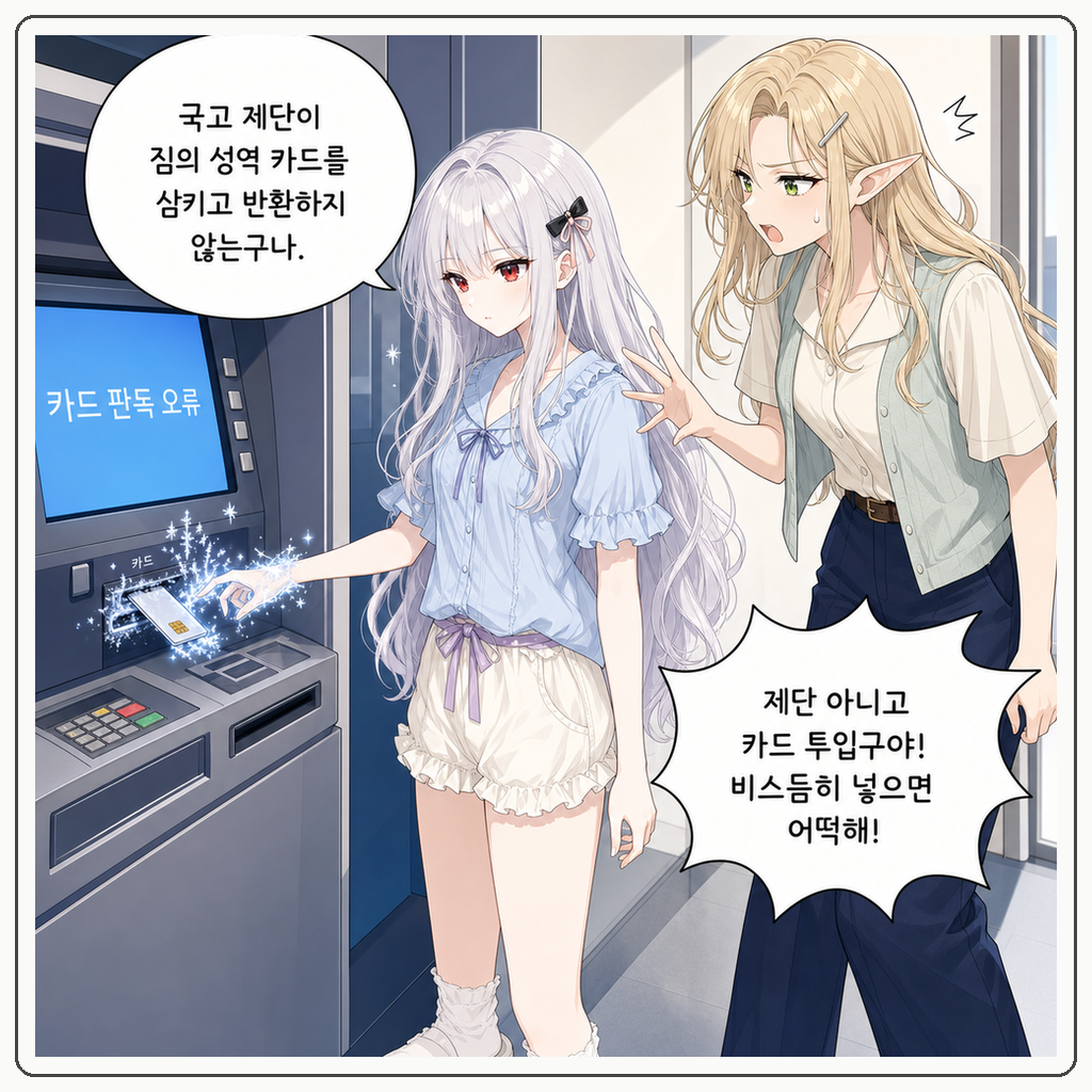 199화: 카드가 제단에 갇힌 날 (부제: 3%의 냉기는 기기 셧다운이 아니라 재발급 수수료입니다) 005컷