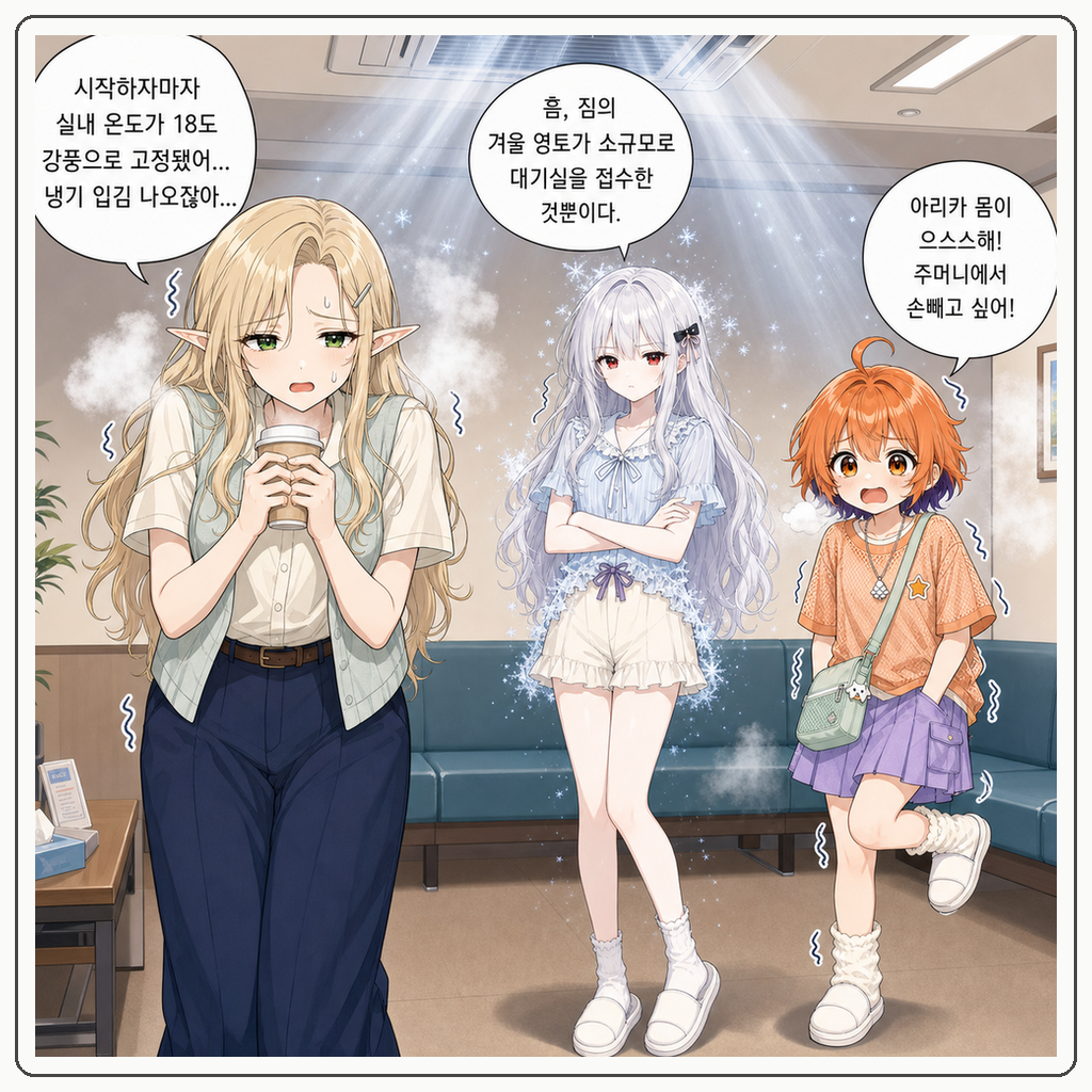 200화: 대기실에 내린 뜻밖의 첫눈 (부제: 냉난방기 제어판은 왕실 마법진이 아닙니다) 003컷