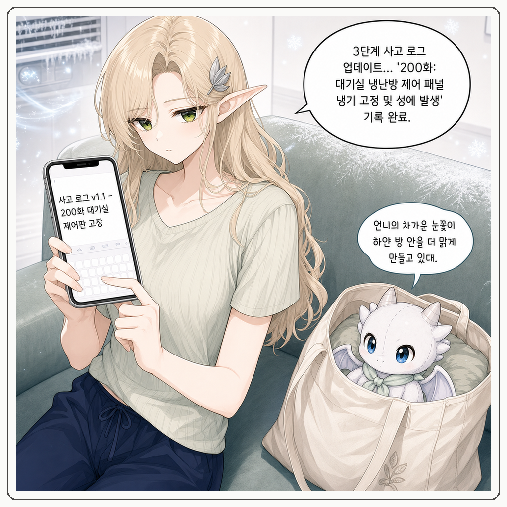 200화: 대기실에 내린 뜻밖의 첫눈 (부제: 냉난방기 제어판은 왕실 마법진이 아닙니다) 004컷