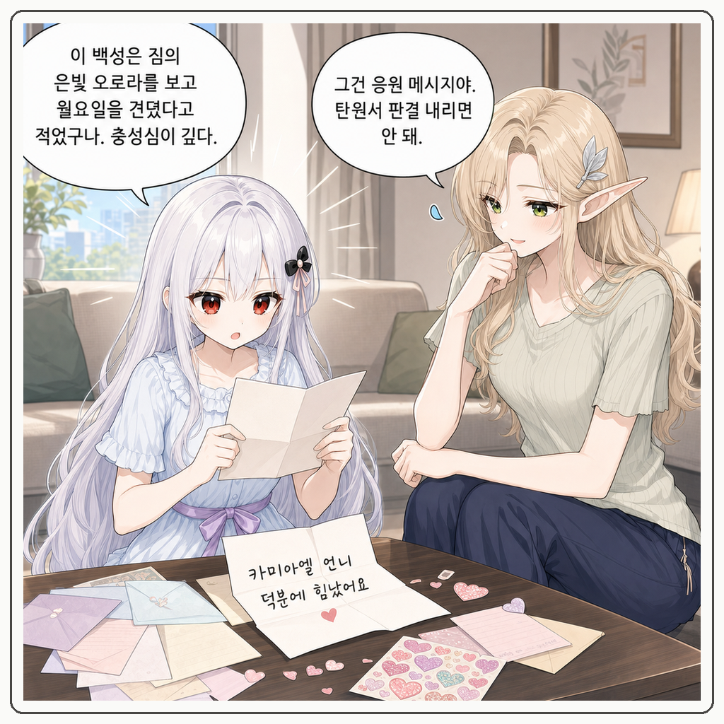 201화: 팬레터가 왕실 민원함이 된 날 (부제: 하트 스티커는 국새가 아닙니다) 002컷