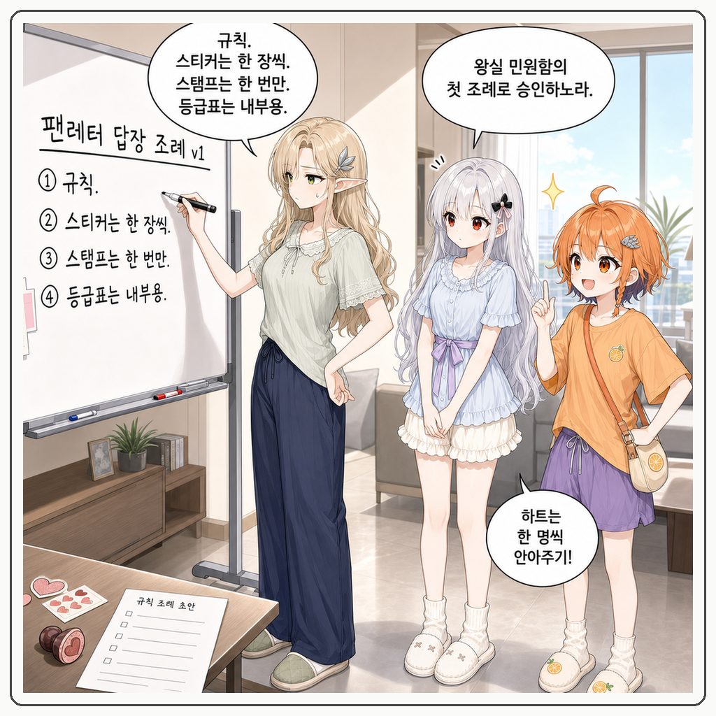 201화: 팬레터가 왕실 민원함이 된 날 (부제: 하트 스티커는 국새가 아닙니다) 009컷