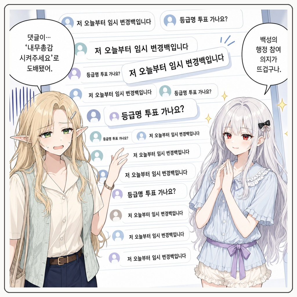 202화: 닉네임은 작위가 아닙니다 (부제: 팬카페 등급명 대소동) 008컷