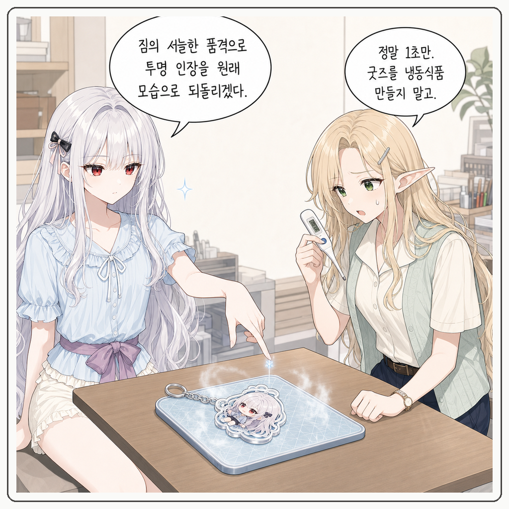 203화: 아크릴 키링은 왕실 인장이 아닙니다 (부제: 굿즈 샘플 검수 대작전) 007컷