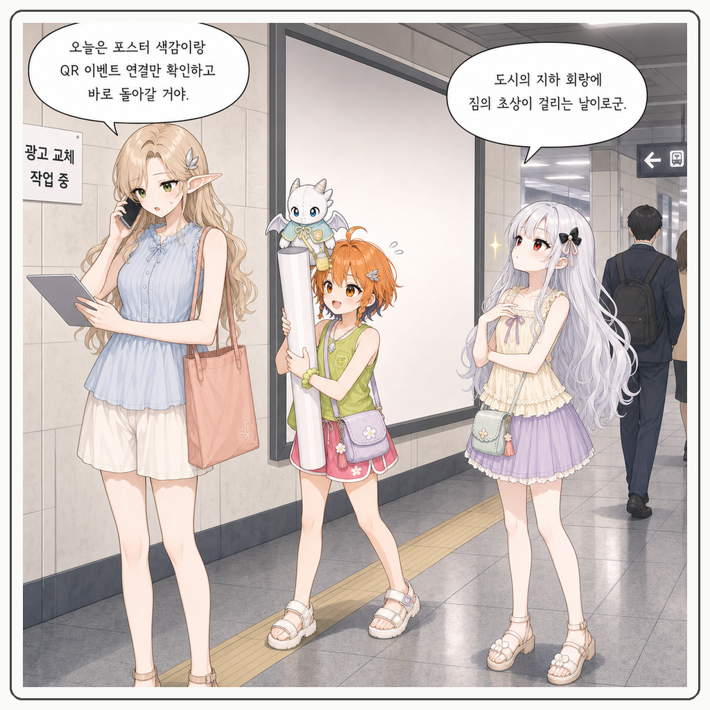 204화: 지하철 포스터의 왕실 검열 (부제: QR 코드는 비밀 문장이 아닙니다) 001컷
