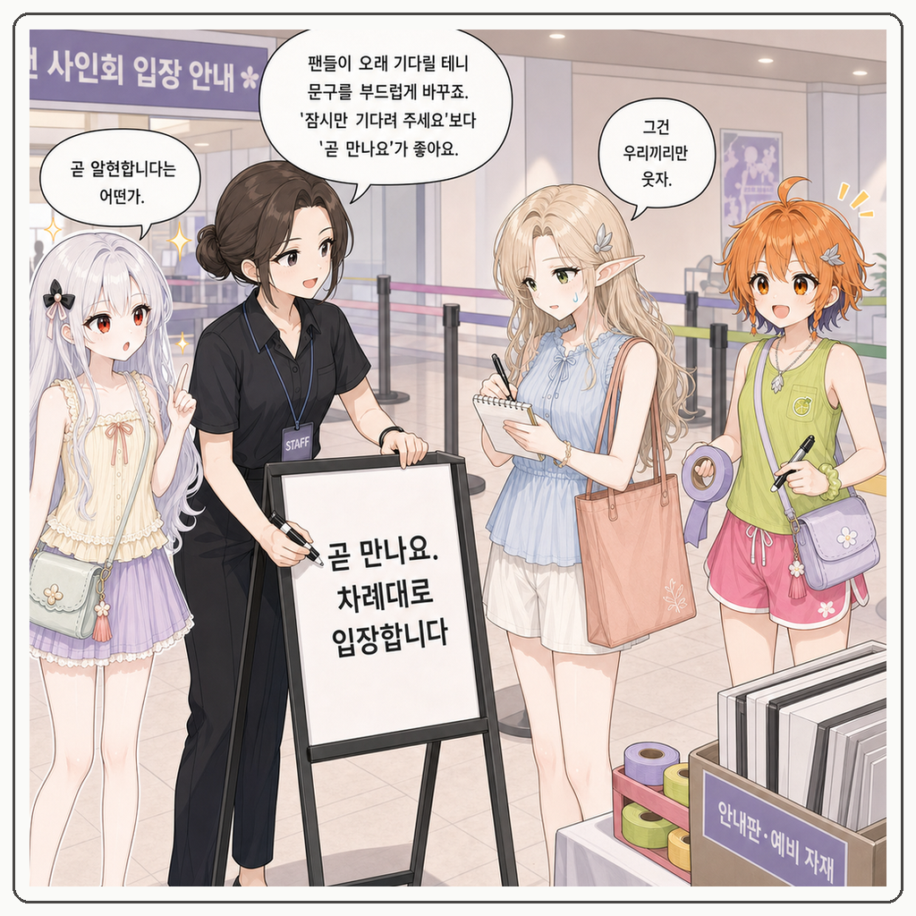 205화: 번호표는 왕실 초대장이 아닙니다 (부제: 팬사인회 준비의 작은 전쟁) 008컷