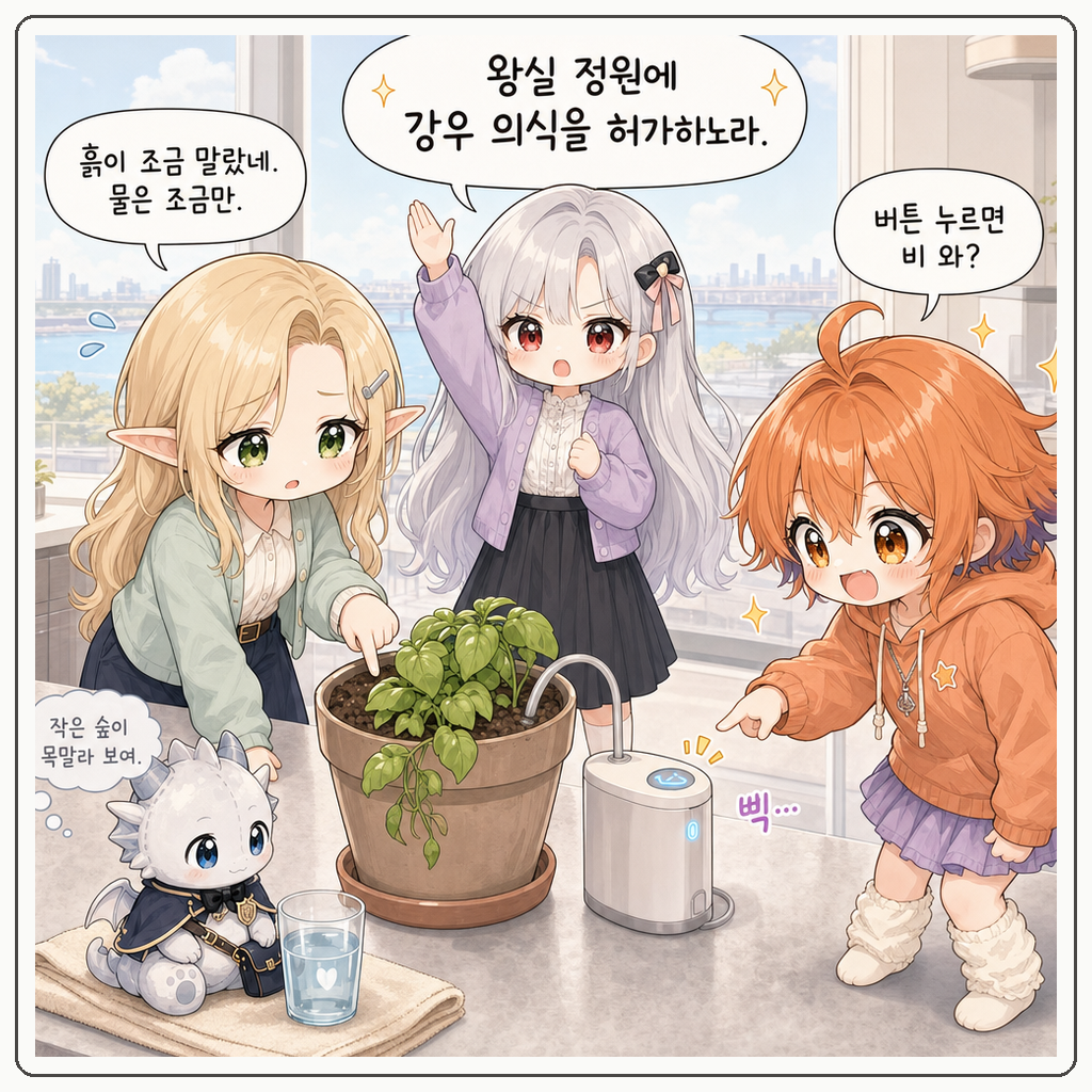화분 강우 의식 001컷
