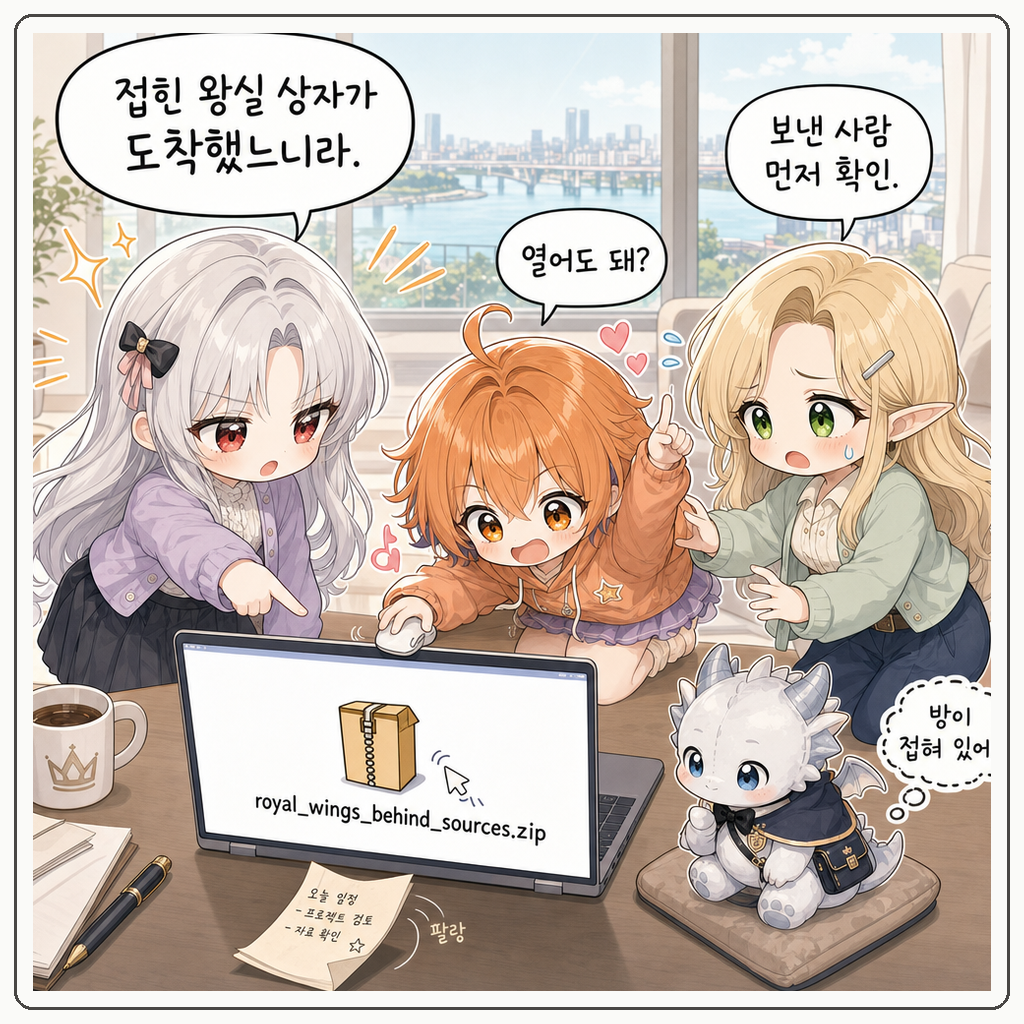 압축 상자 개봉령 001컷