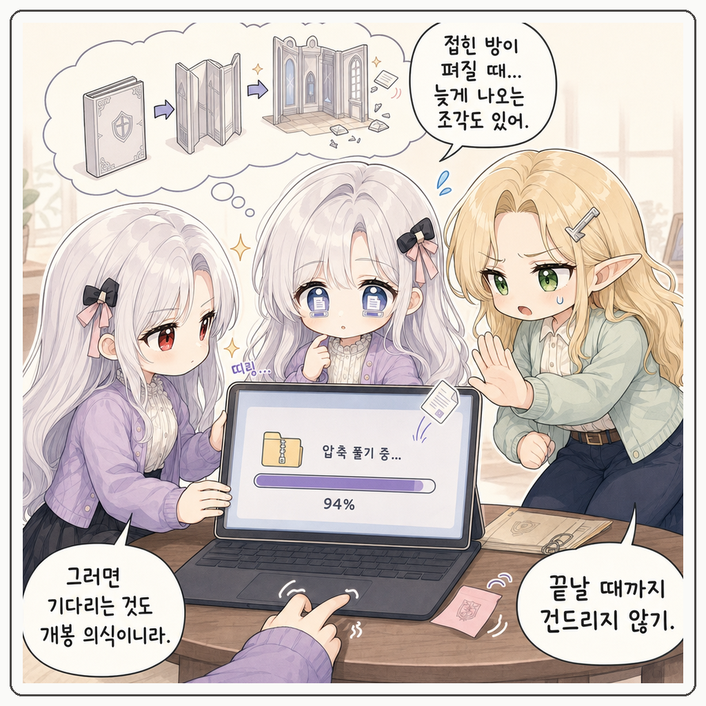 압축 상자 개봉령 003컷