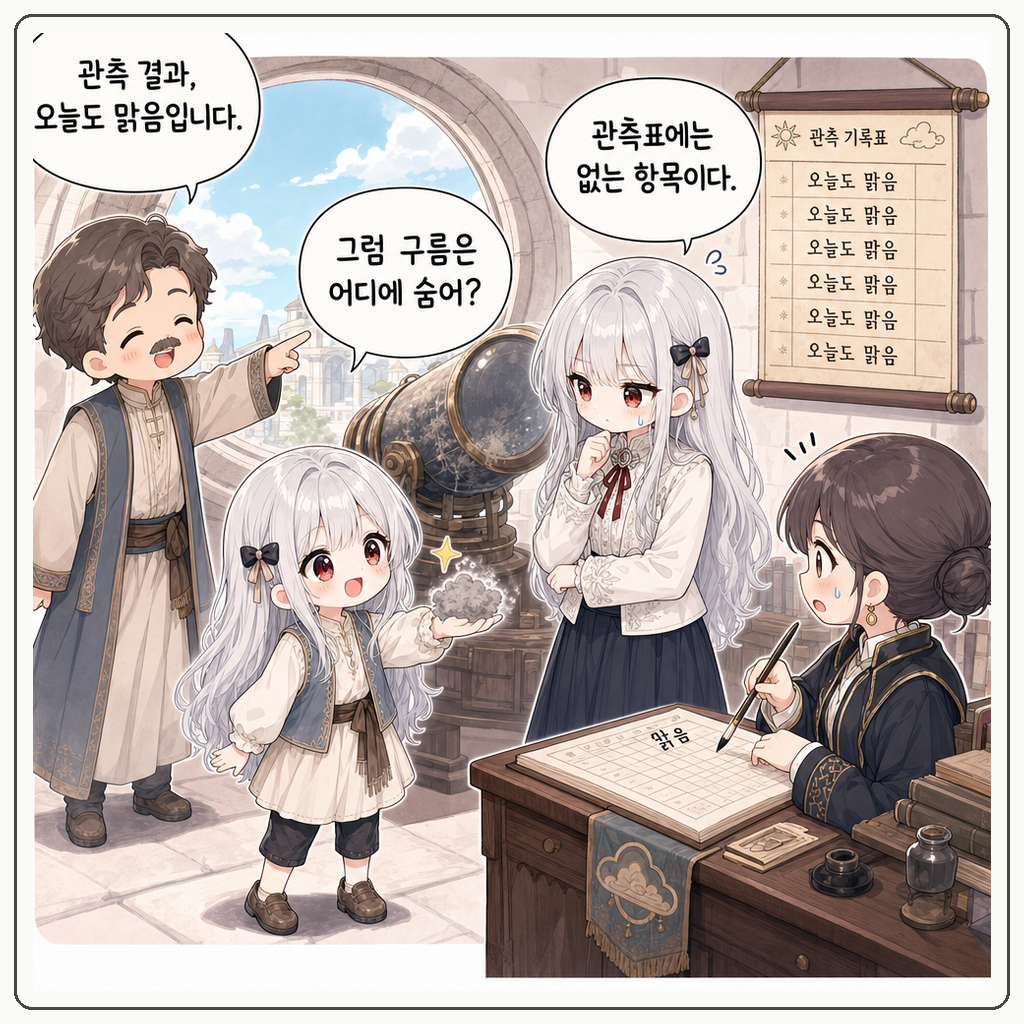 구름 관측대의 빈칸 001컷