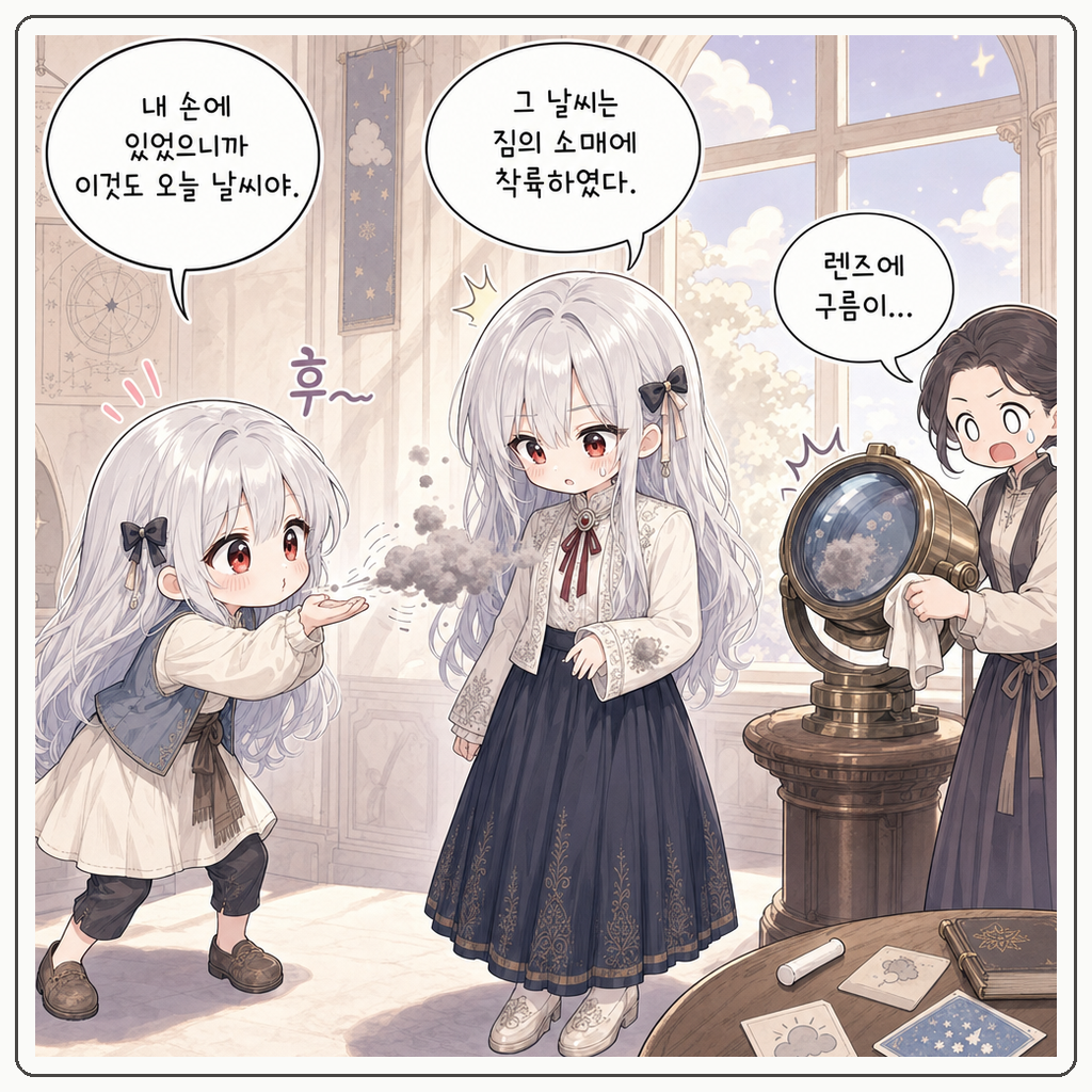 구름 관측대의 빈칸 002컷