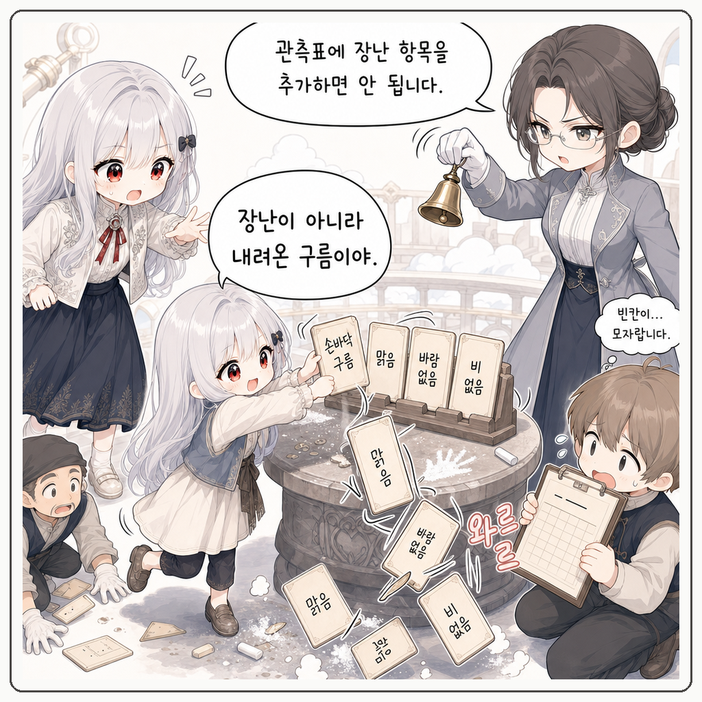 구름 관측대의 빈칸 003컷