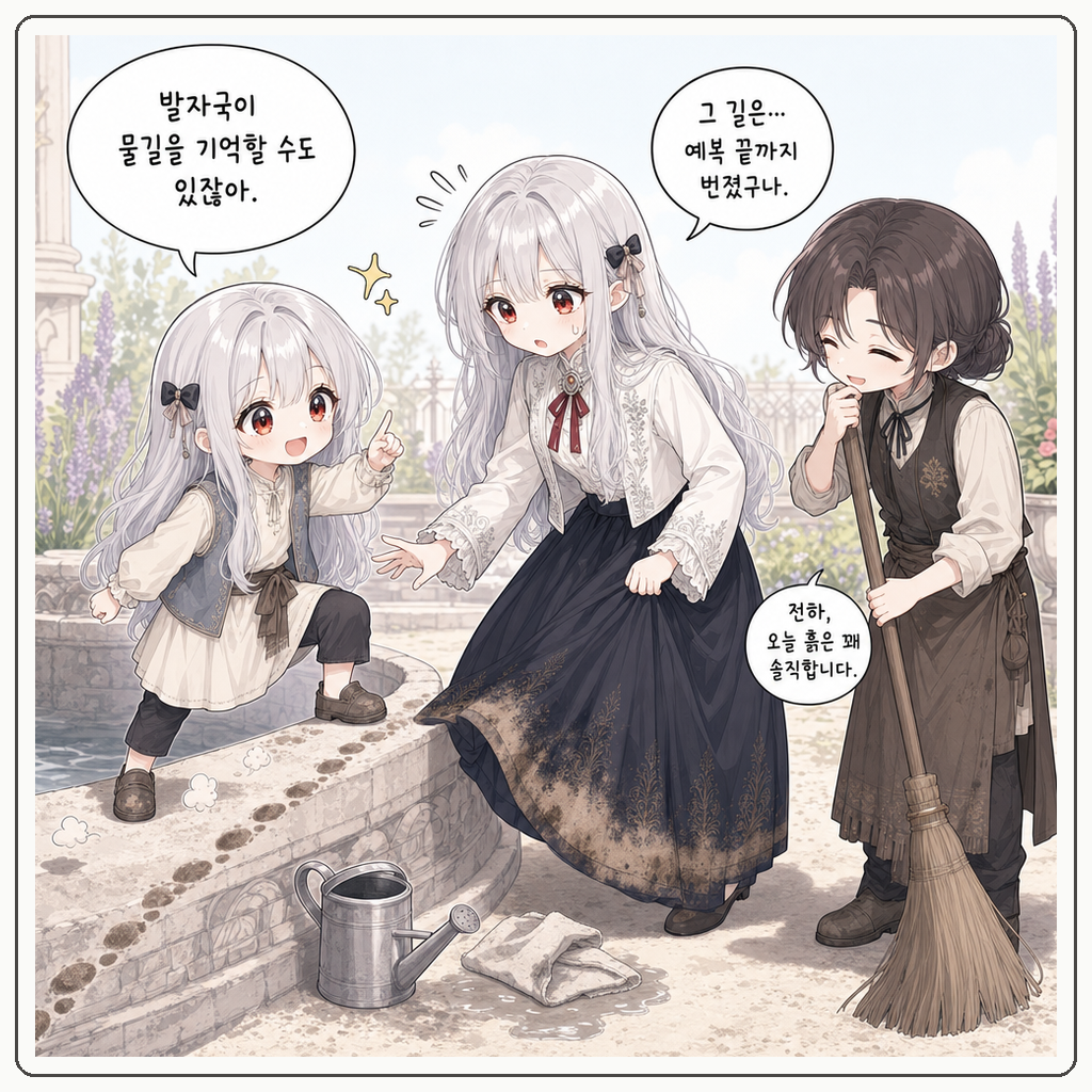 마른 분수의 발자국 시험 002컷